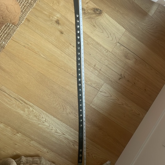 Brave Black Leather Belt with Silver Studs - Picture 6 of 8